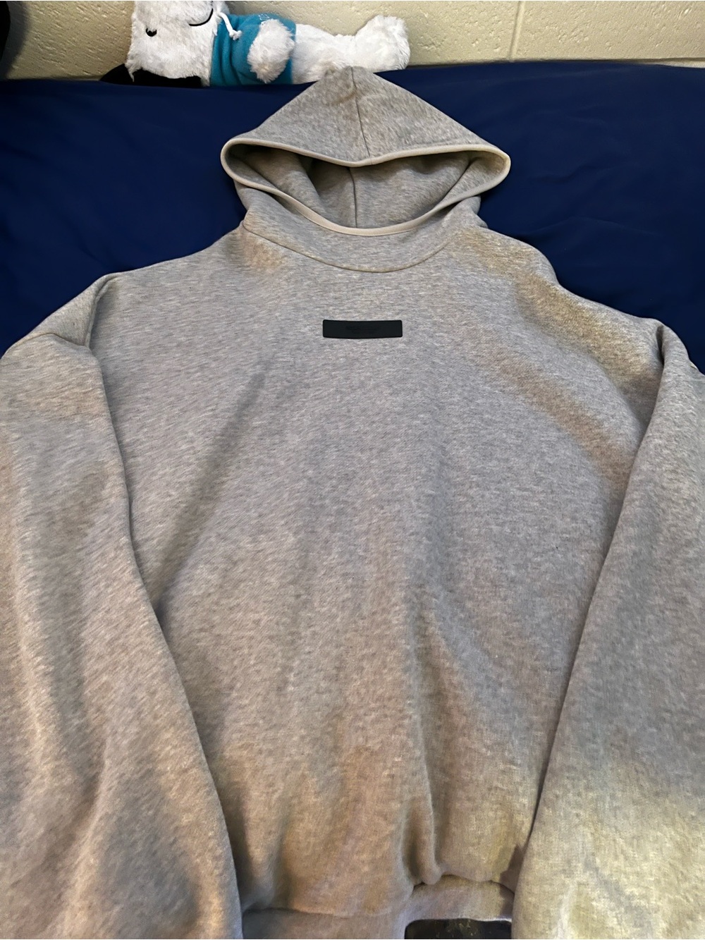 Grey Essentials Baggy Hoodie